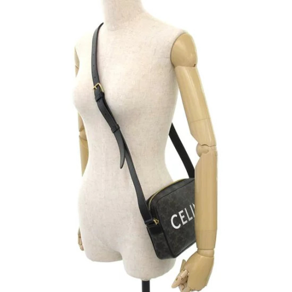 Celine Messenger Bag Triomphe canvas Black - Picture 9 of 9